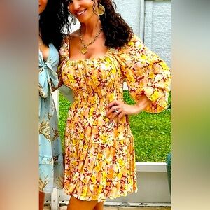 Nordstrom’s Dress, flowy and has a built in slip and bra top! Darling for Summer